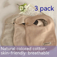 Cotton Baby Bibs – Neutral 3-Pack
