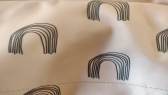 Printed Diaper Bag Backpack with Bottle Pockets
