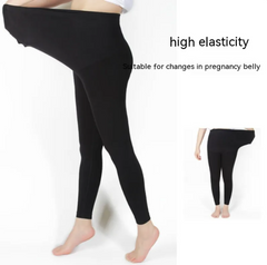 Black Over-Bump Maternity Leggings