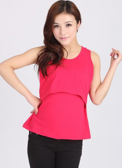Sleeveless Maternity & Nursing Tank Top