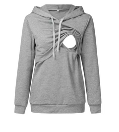 Long-Sleeve Maternity & Nursing Hoodie