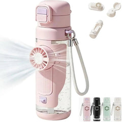 3-in-1 Mist Fan Water Bottle – 690 ml