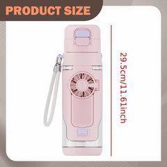 3-in-1 Mist Fan Water Bottle – 690 ml