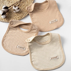 Cotton Baby Bibs – Neutral 3-Pack