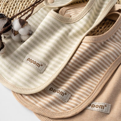 Cotton Baby Bibs – Neutral 3-Pack
