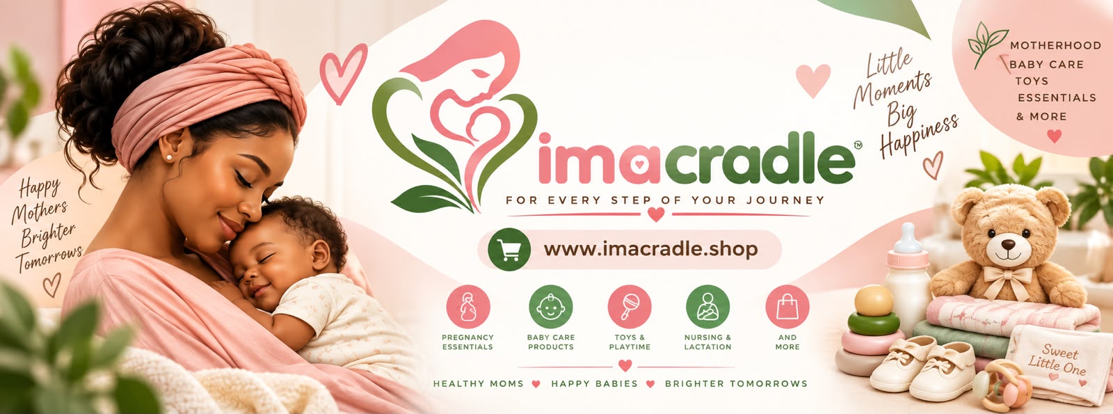 imacradle mother and baby shop banner